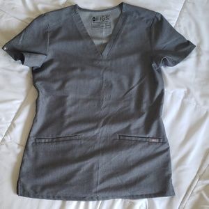 FIGS graphite scrub top